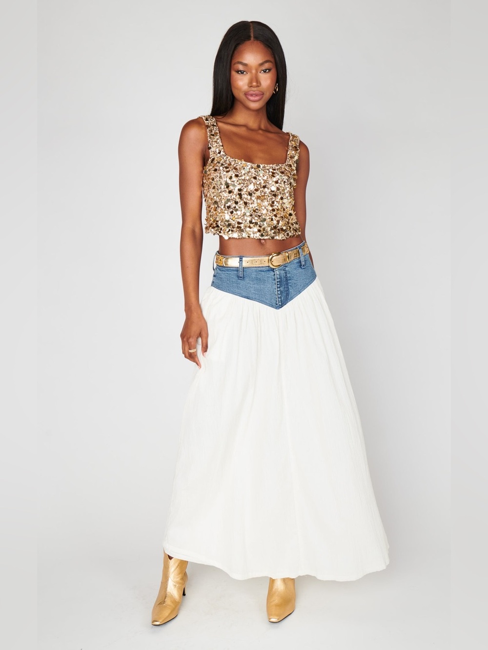 Show Me Your Mumu Joni Maxi Skirt L
